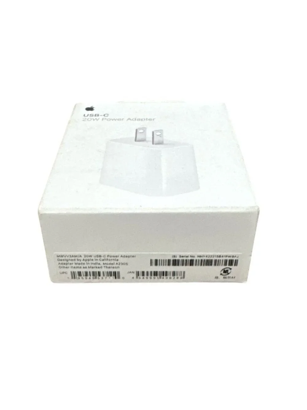 Apple USB-C 20W Power Adapter In Original Box For Fast Charging Devices